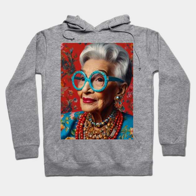 Iris Apfel Hoodie by Strange-desigN